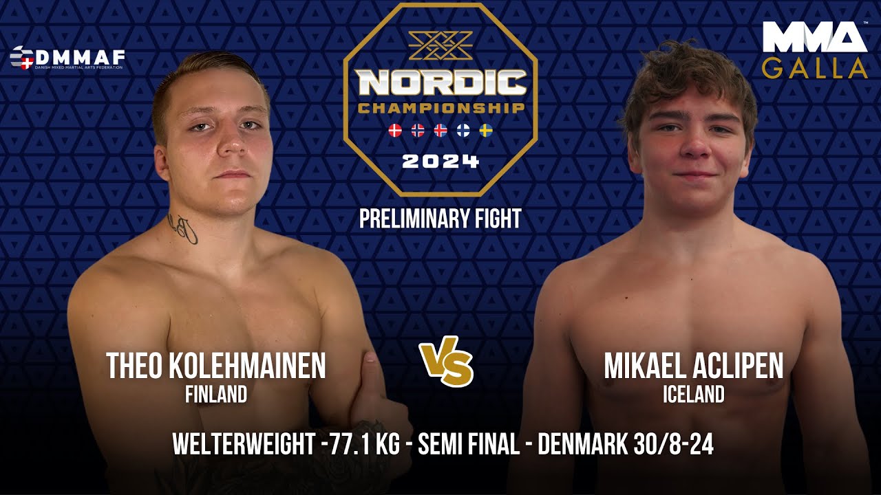 Theo Kolehmainen (Finland) Vs. Mikael Aclipen (Iceland)
