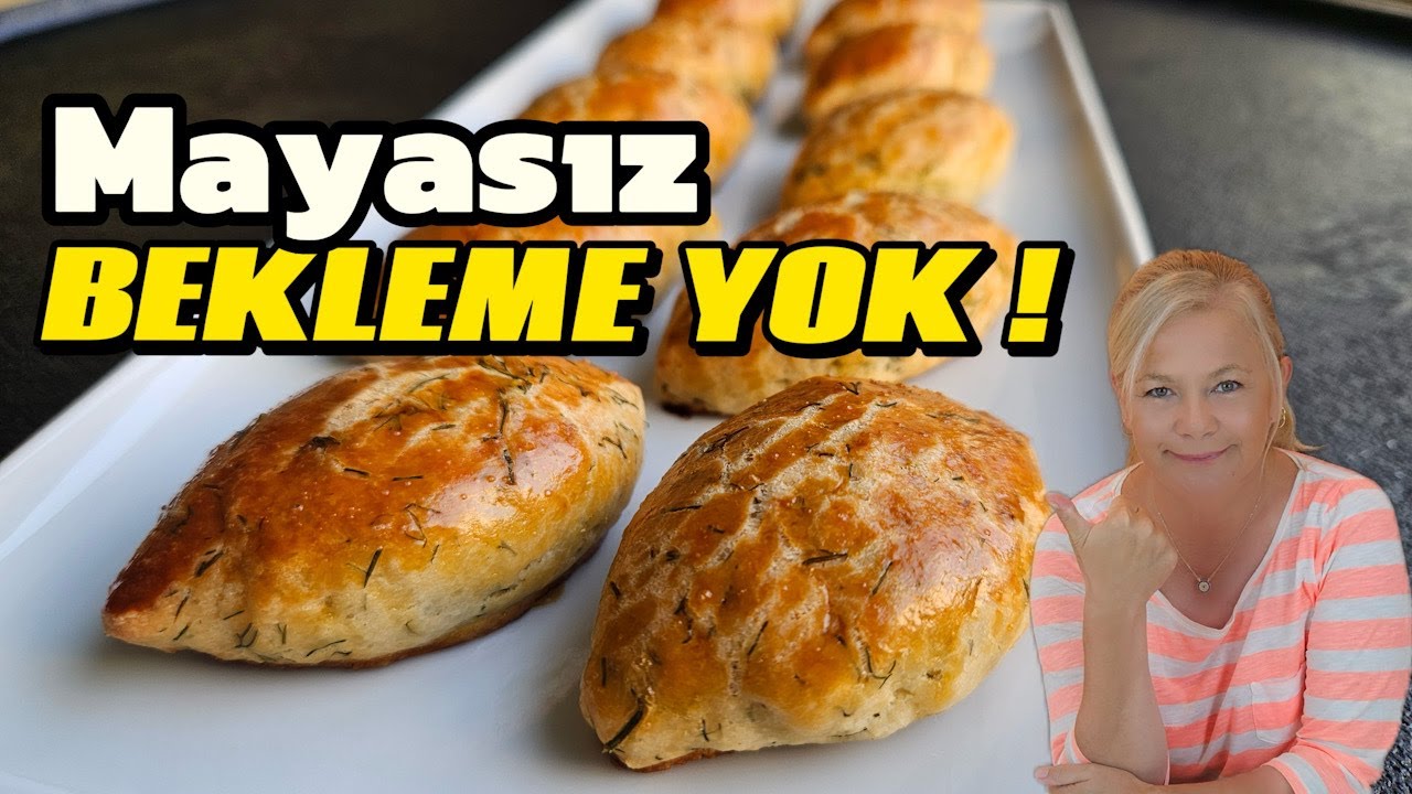 Favori Poğaçalar Serisi #1 | Mayasız Kıyır Kıyır Dereotlu Poğaça