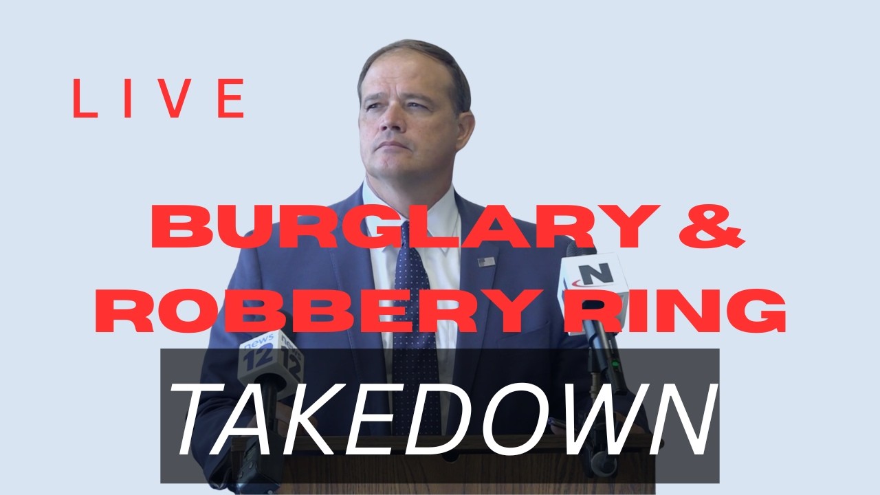 LIVE: DA Tierney Announces Takedown of Burglary and Robbery Ring