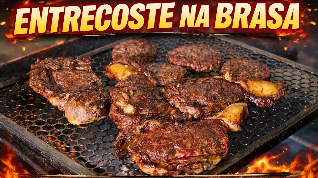   COMO FAZER ENTRECOSTE RAIZ NA BRASA | Churrasco em Casa Com Renato Monteiro 