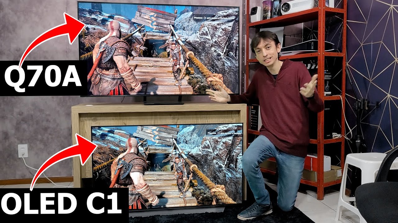 OLED C1 против QLED Q70A для ИГР! Какой лучший телевизор в 2021 году?
