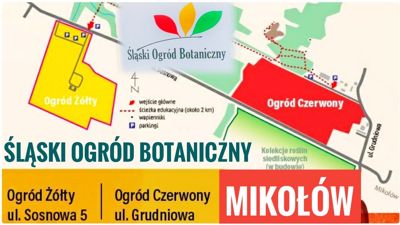 Śląski Ogród Botaniczny w Mikołowie - Ogród Żółty i Ogród Czerwony - Polska jest piękna