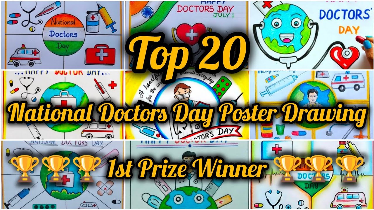 Top 20 National Doctors Day Drawing ideas/World Doctors Day Poster/National Doctors Day Best Drawing