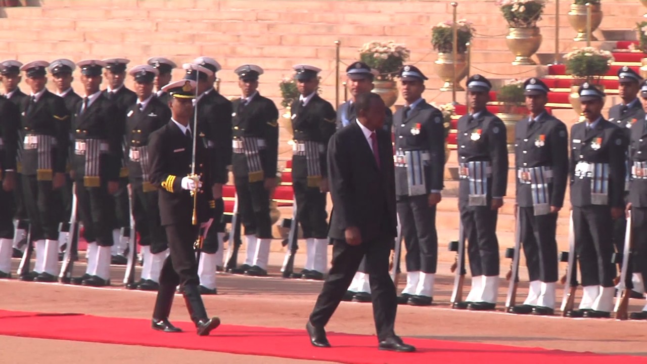 Ceremonial welcome of President Uhuru Kenyatta of the Republic of Kenya