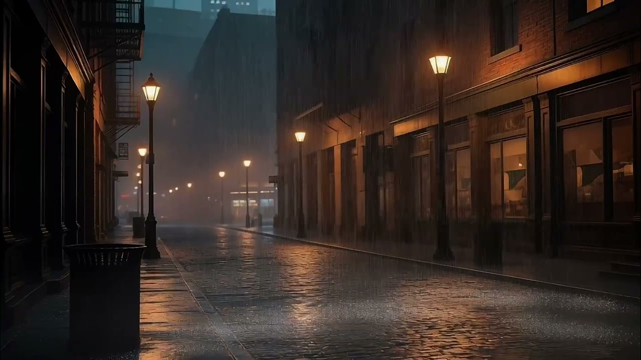 Calming Rain in the City 🌧️ | 8 Hours of Rain for Sleep & Focus