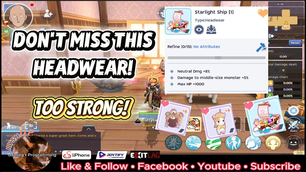 Ragnarok M Classic: Starlight Ship Headwear is RAPSIDOODLE!