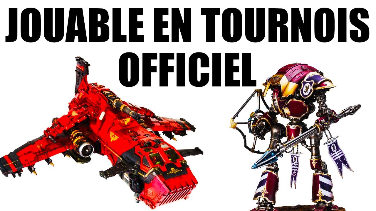 TOUTES LES FIGURINES FORGE WORLD POUR WARHAMMER 40000 SONT JOUABLE EN TOURNOIS OFFICIEL !!