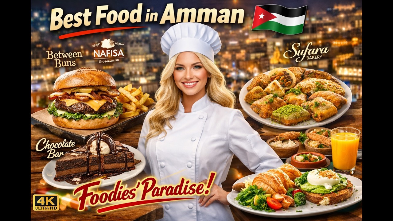 Best Food in Amman Jordan 🇯🇴 Foodie’s Paradise #marveler #food #asmr