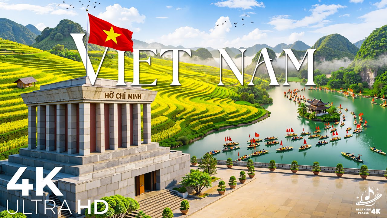 Вьетнам 4K UHD 🇻🇳 Величественные пейзажи, рисовые террасы, спокойные реки