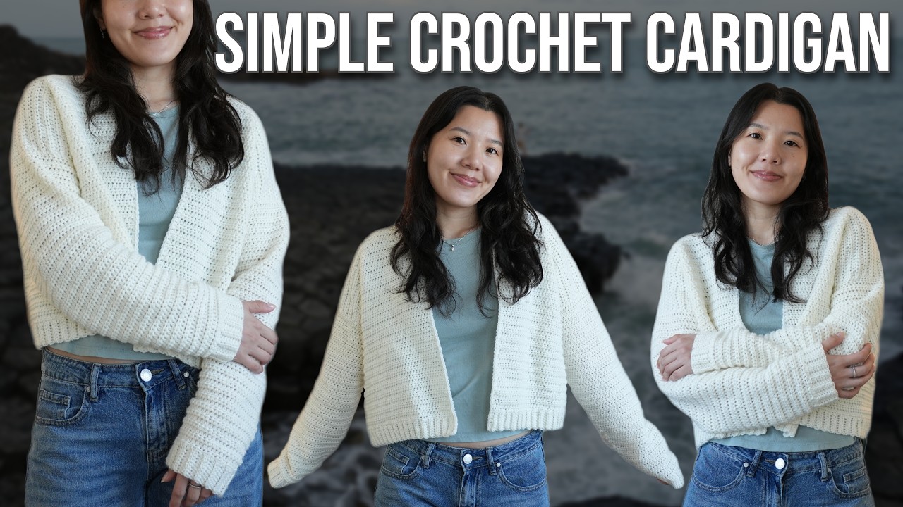 Simple Crochet Cardigan Tutorial