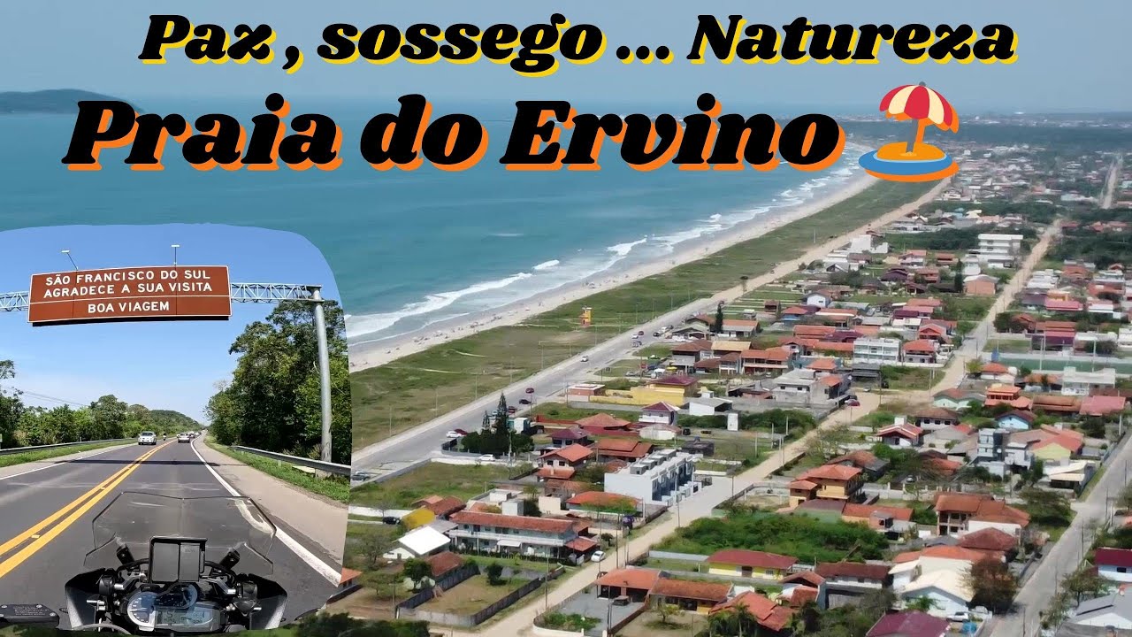 PRAIA DO ERVINO NA ILHA DE  SÃO FRANCISCO DO SUL   1080HD