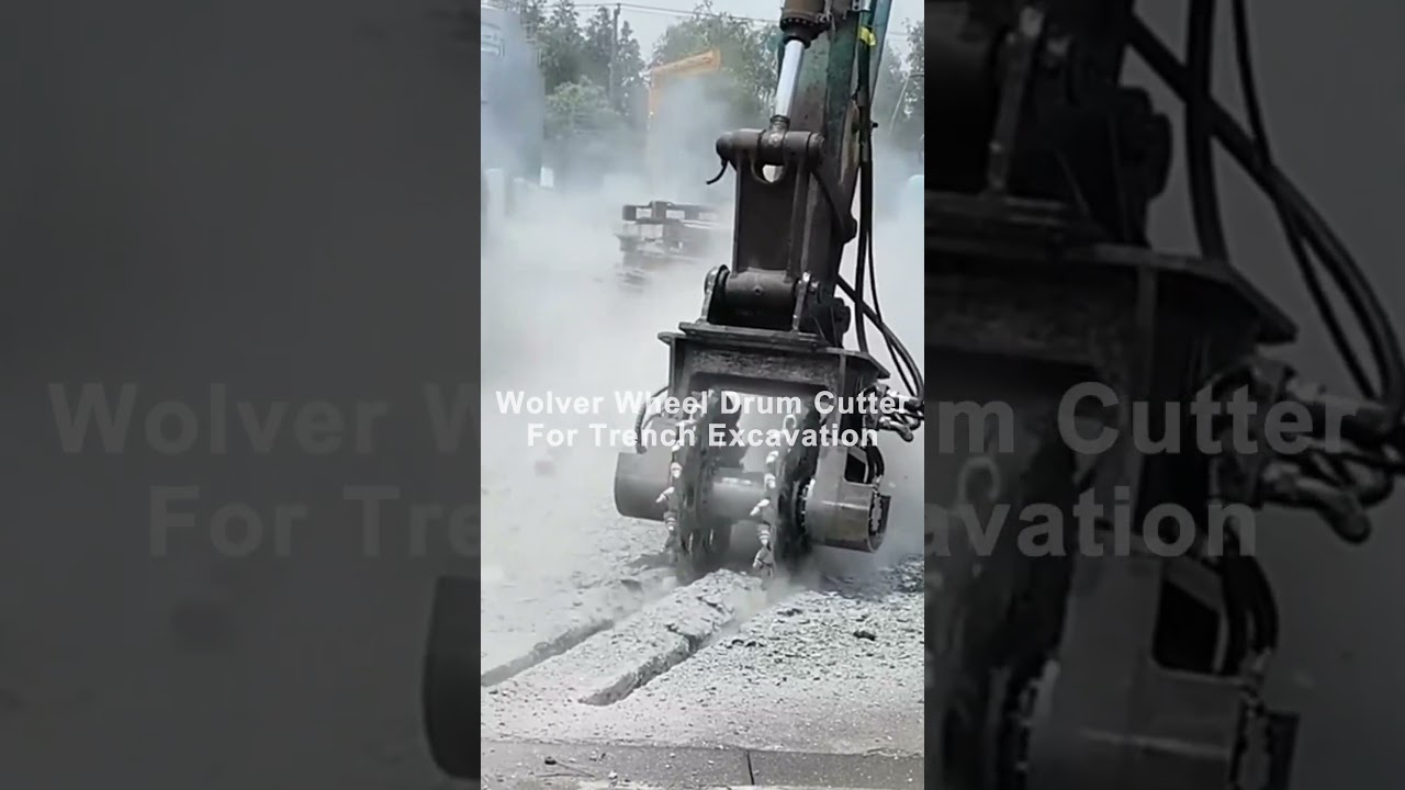 Wolver Customizable Width BRW110 Rotary Wheel Drum Cutter