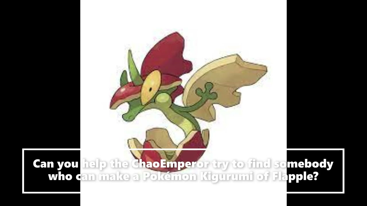 New Pokemon Kigurumi Ideas Flapple (Pokemon Sword and Shield)