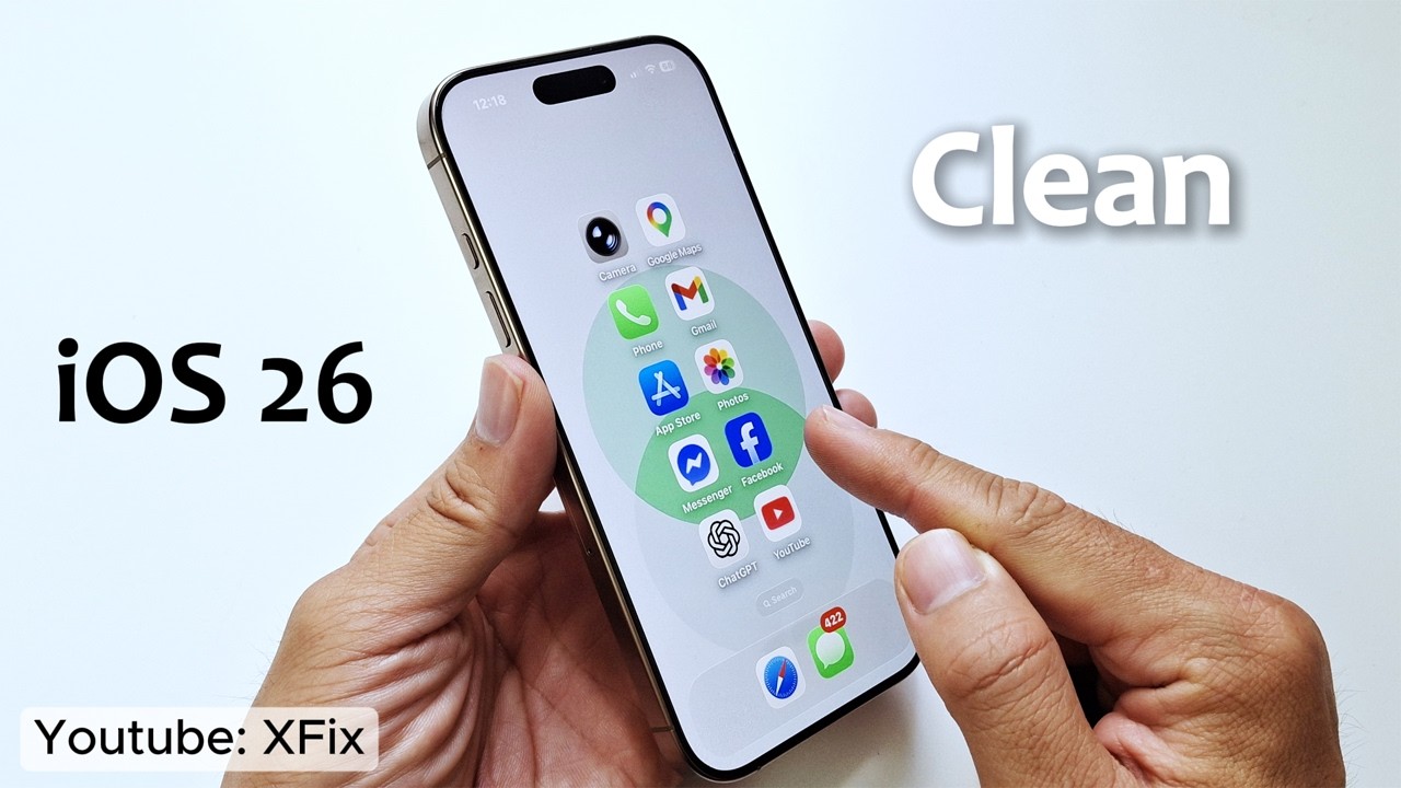 iOS 26 Clean Home Screen Set Up