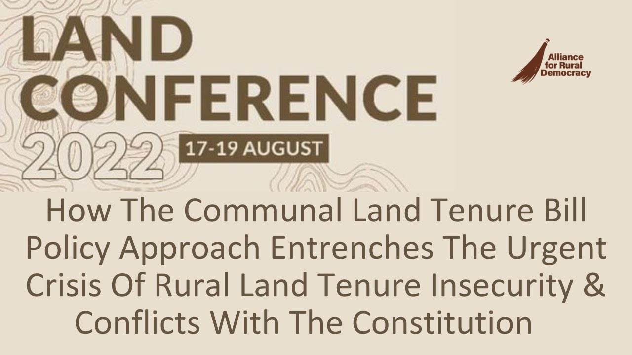 The Communal Land Tenure Bill Policy