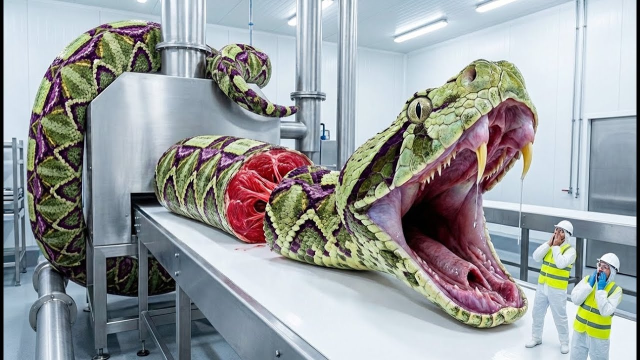 Inside a Gaboon Viper Factory: High-Yield Toxin Production Model B-G9 (Full Process)