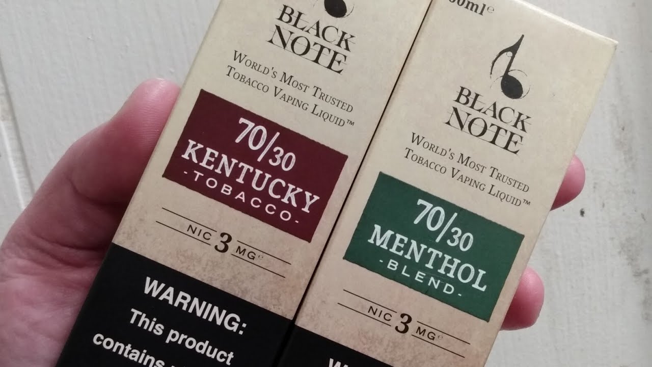 pt 3 Black Note Naturally extracted tobacco e-liquids! Kentucky tobacco and Menthol blend!🔥🔥🔥🔥