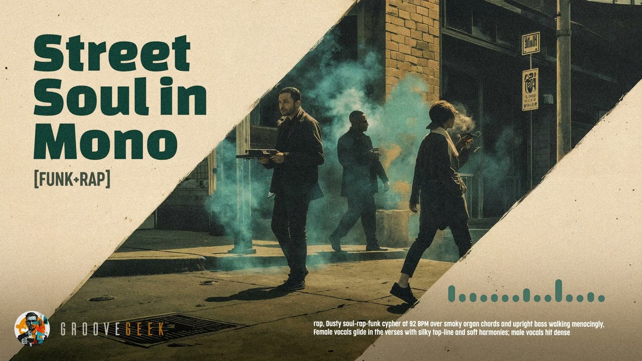 【Soul-Funk-Rap × Mono Cypher】Street Soul in Mono | Breakbeat | Female Soul + Male Rap | 92 BPM