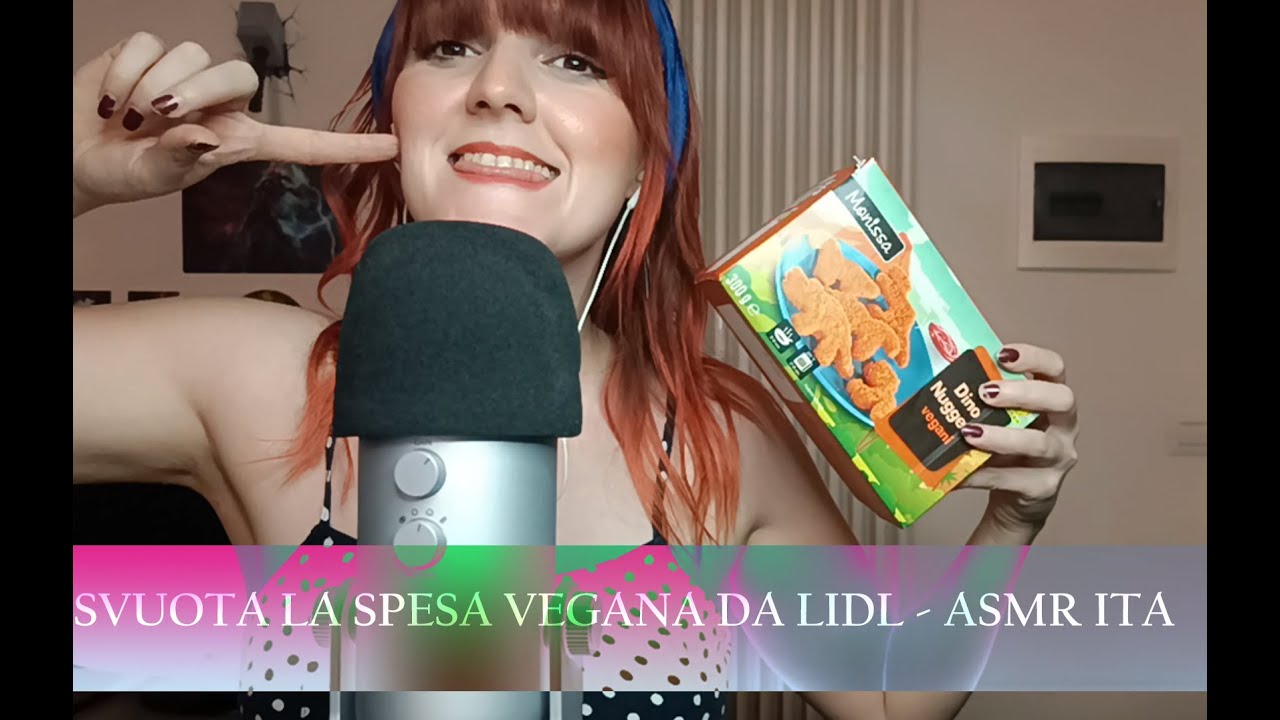 SVUOTO LA SPESA DELLA SETTIMANA VEGANA DI LIDL - ASMR ITA