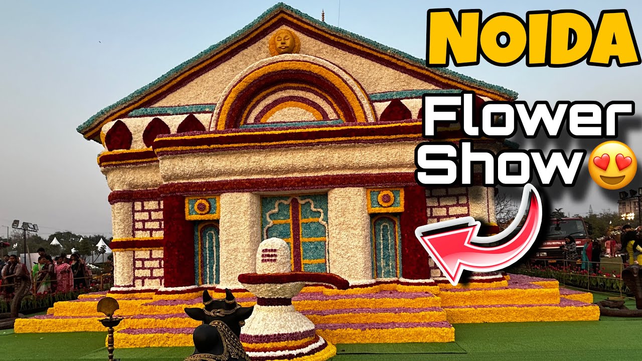 Kedarnath Temple in Noida ￼|😲 Noida Flower Show 2026🌸 |