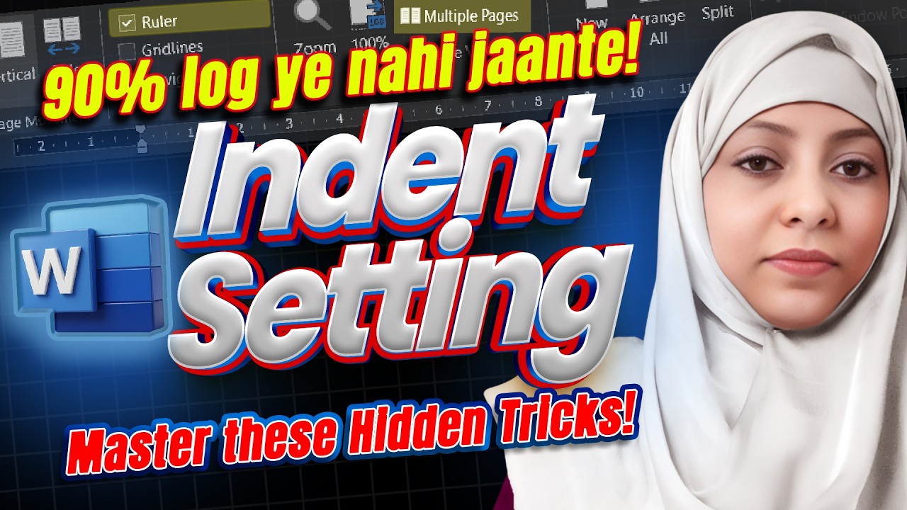Indent mean | Indent Paragraph in MS Word in Hindi | MS Word 2016 | Part-80