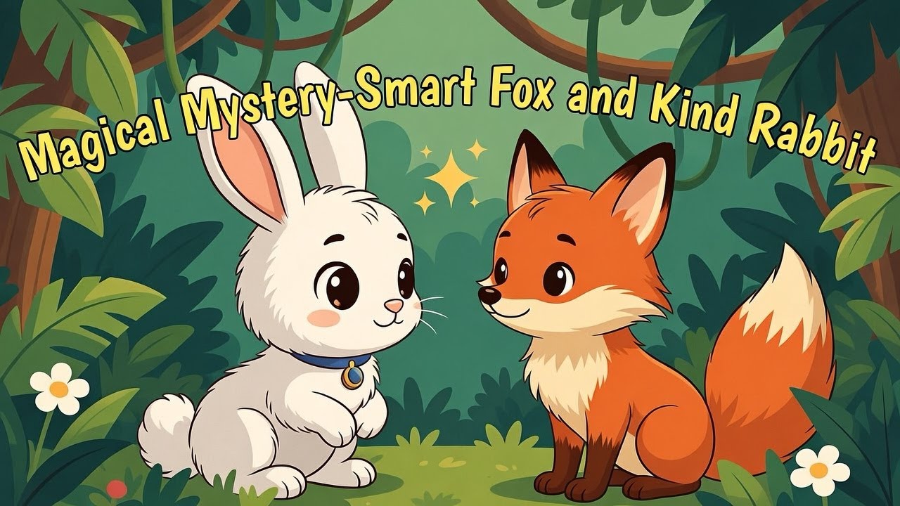 Smart Fox and Kind Rabbit. Rabbit and Fox Turned all to twinkle
