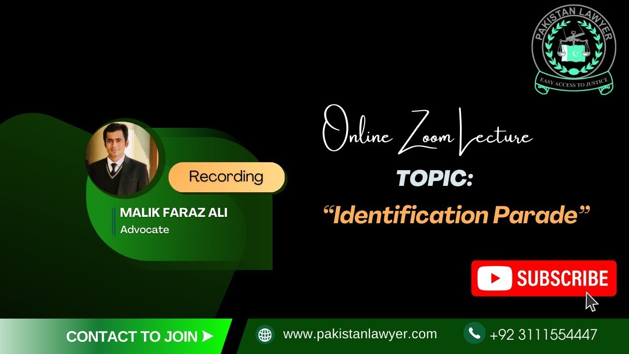 Identification parade by Faraz Ali