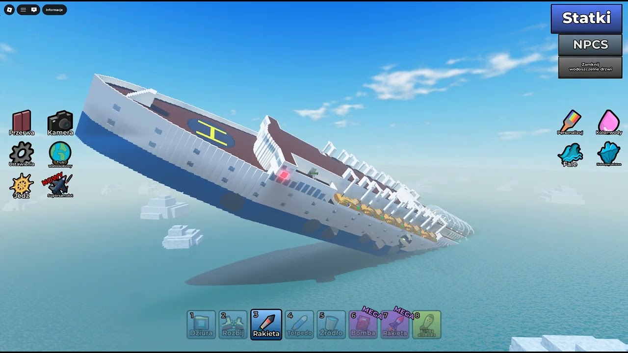 Roblox fizyka wody
