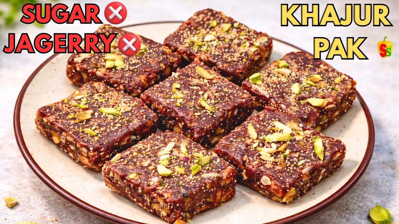 ना चीनी ना गुड़ खजूर पाक आसान तरीका | Khajur Pak Recipe | Shahi Swad |