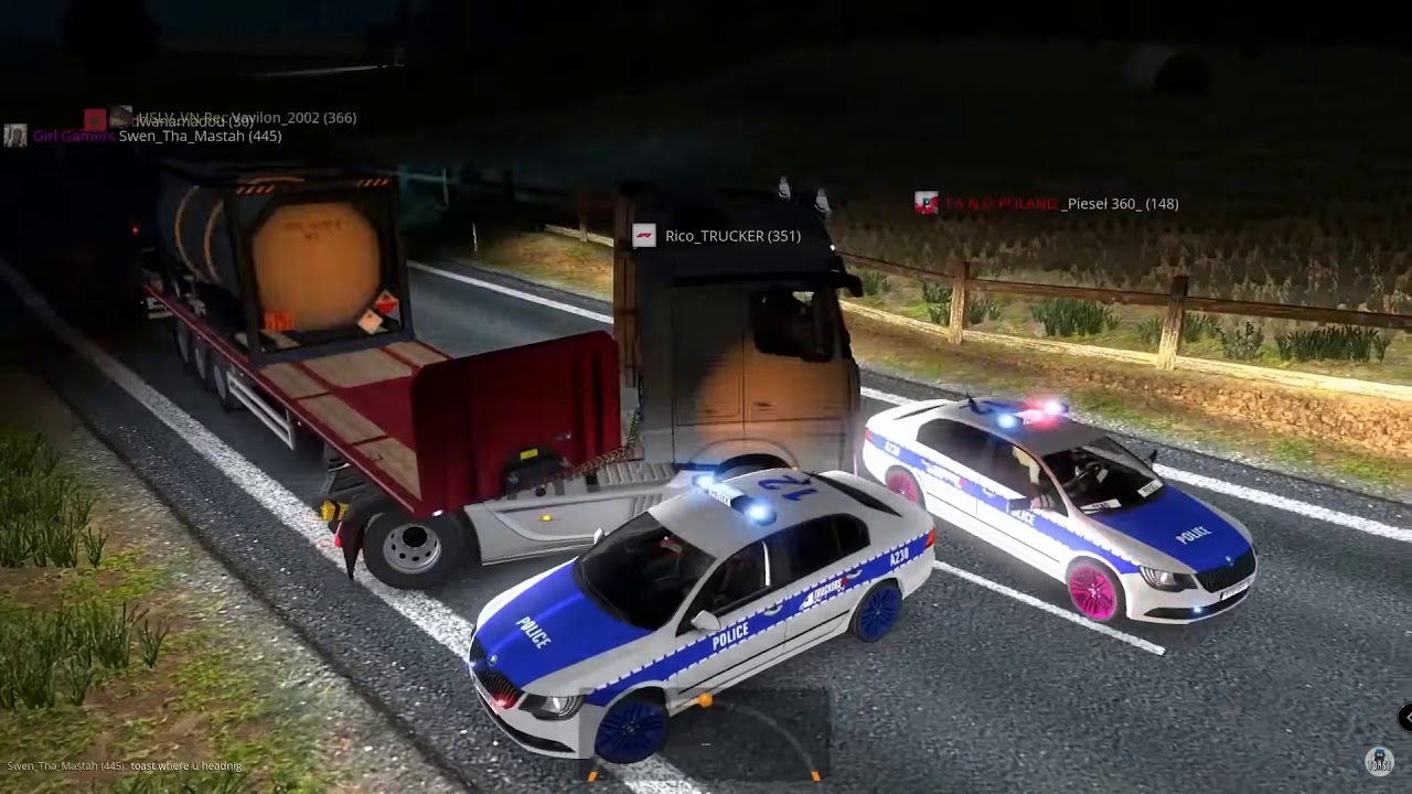 T.S.N.O  Poland On Free Roam No Road Rules TMP5 #tsno #TruckersMP