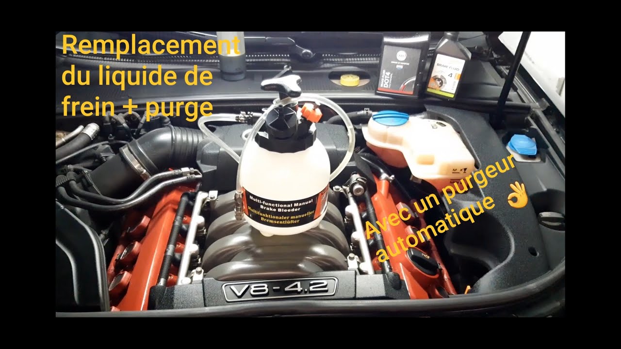 Audi S4 B7 V8 4.2l -- Remplacement du liquide de frein DOT4 + purge des étriers --  #4
