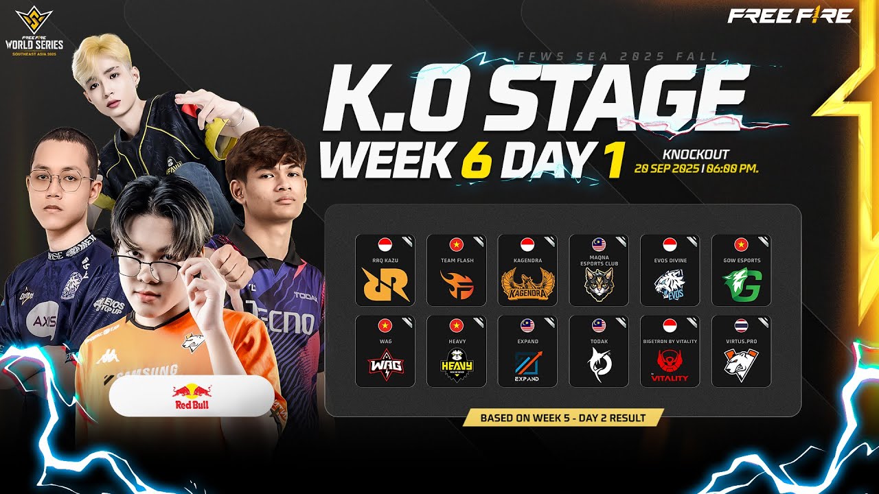 🔴 [EN] FFWS SEA 2025 FALL | Battle Royale - Week 6 Day 1