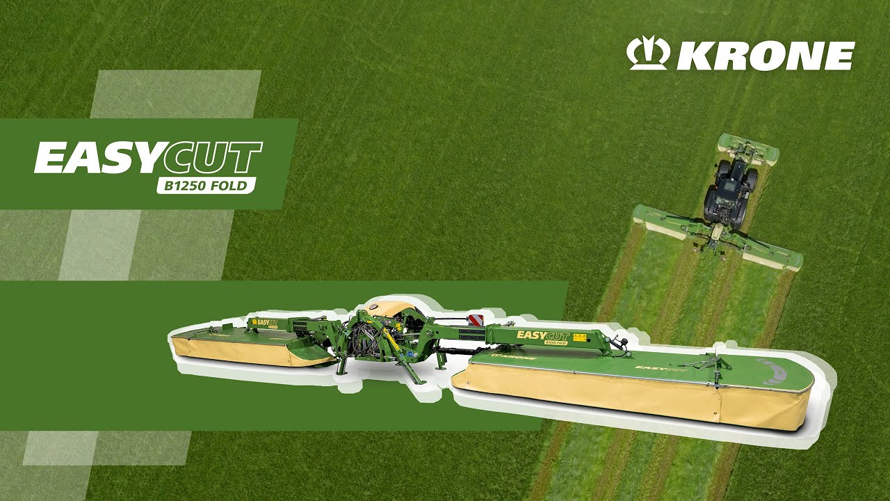 KRONE EasyCut B 1250 Fold &ndash; 12 Meter Arbeitsbreite &ndash; clever gemacht