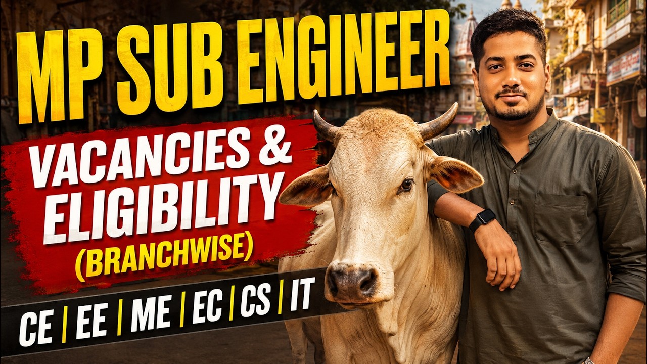 MP Sub Engineer Branchwise Vacancy 2026 | MP Sub Engineer Salary | MP Sub Engineer Syllabus