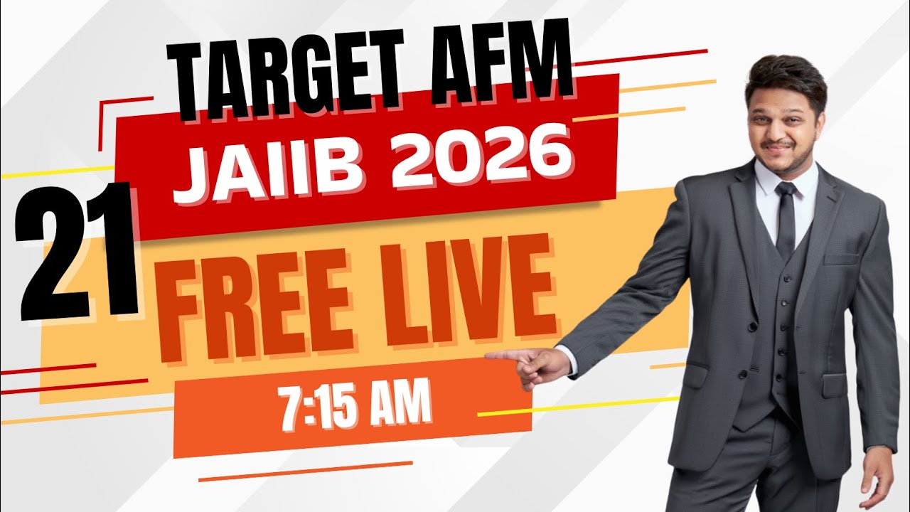 Accounting & Financial Management in English | JAIIB AFM Live #21
