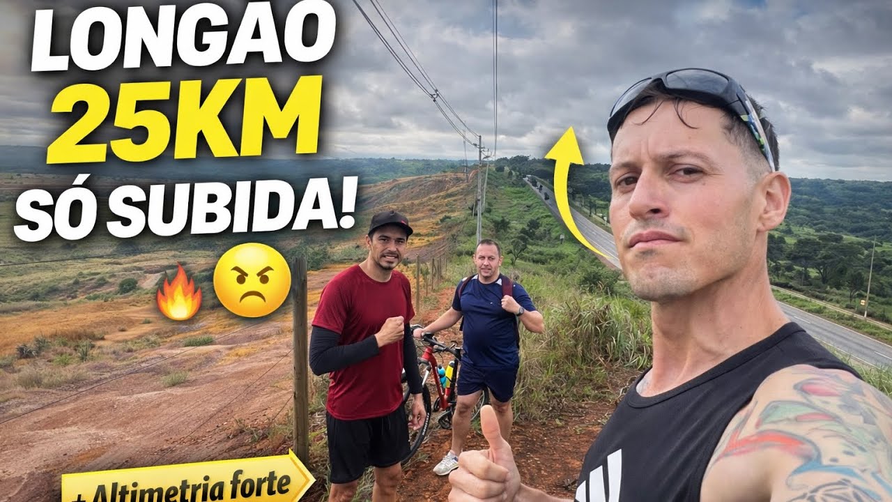Longão 25KM na Subida | Treino Pesado em Equipe 😤🔥