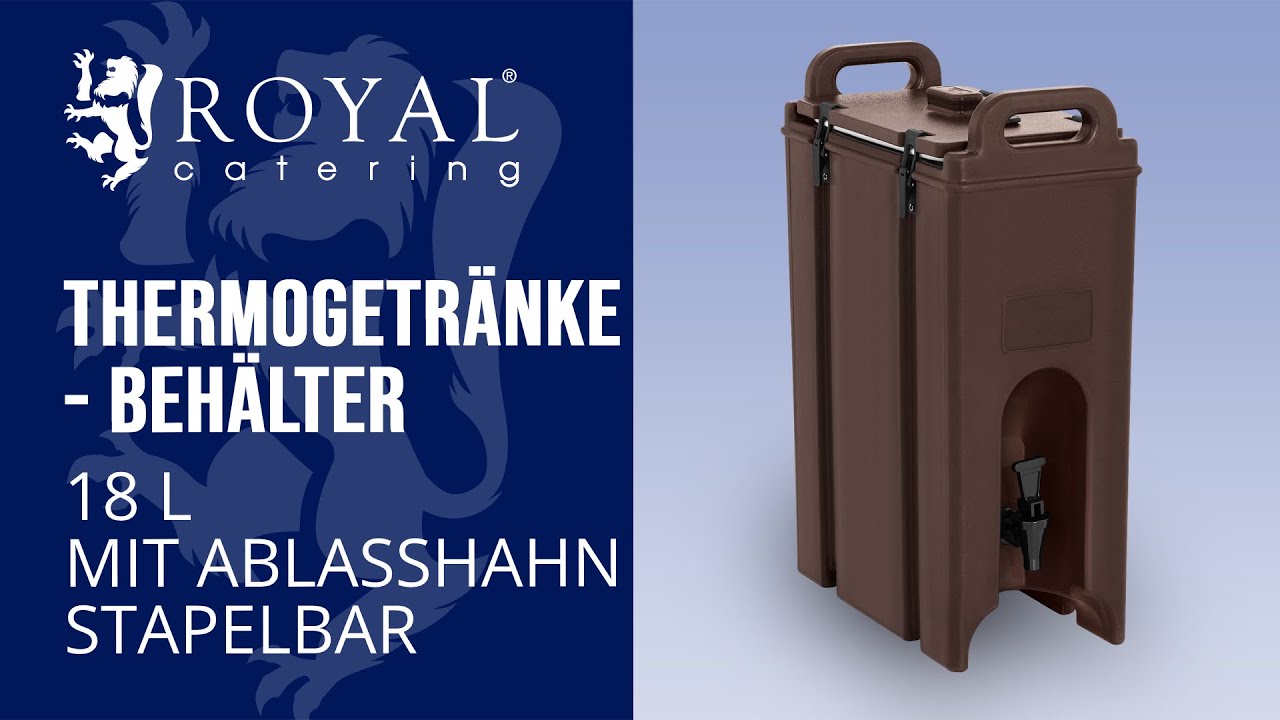 Thermogetr&auml;nkebeh&auml;lter Royal Catering RC-BDC180 | Produktpr&auml;sentation