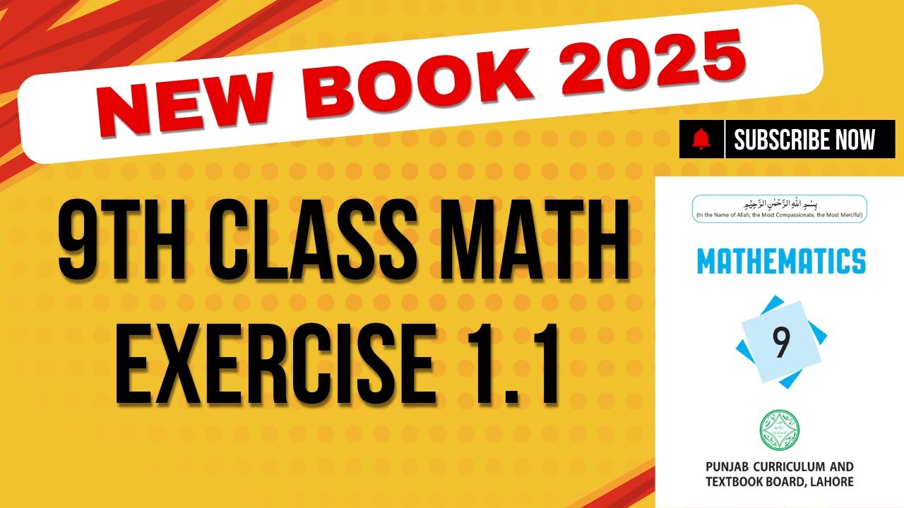 9Th Class Math New Book 2025 Exercise 1.1
