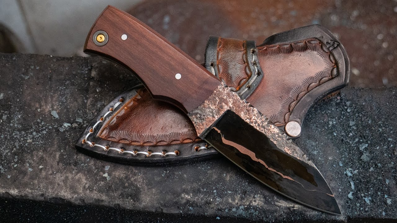 Hand Forging a Copper Go Mai EDC