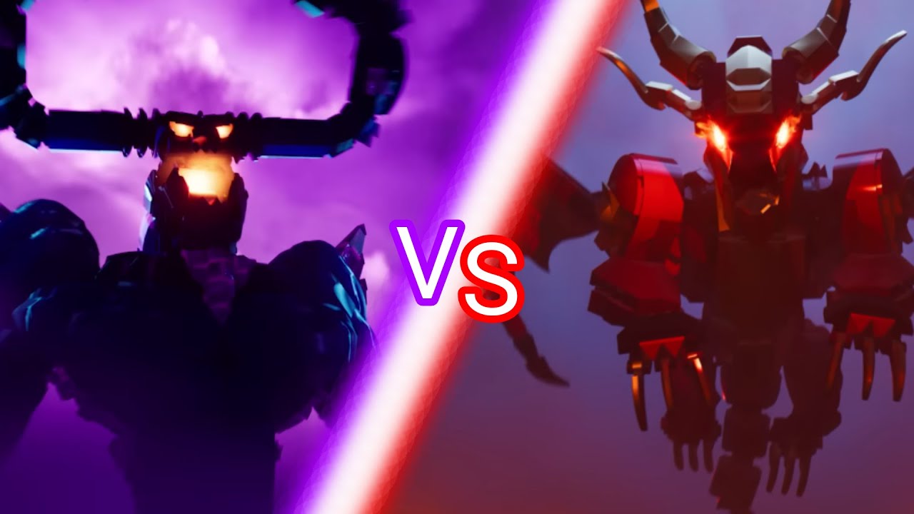 Fire Dragon VS Storm King - Lego Fortnite