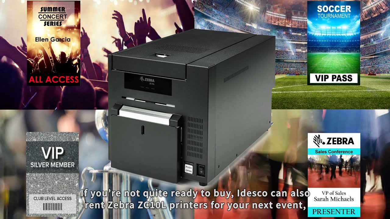 Zebra ZC10L Oversized Card printer