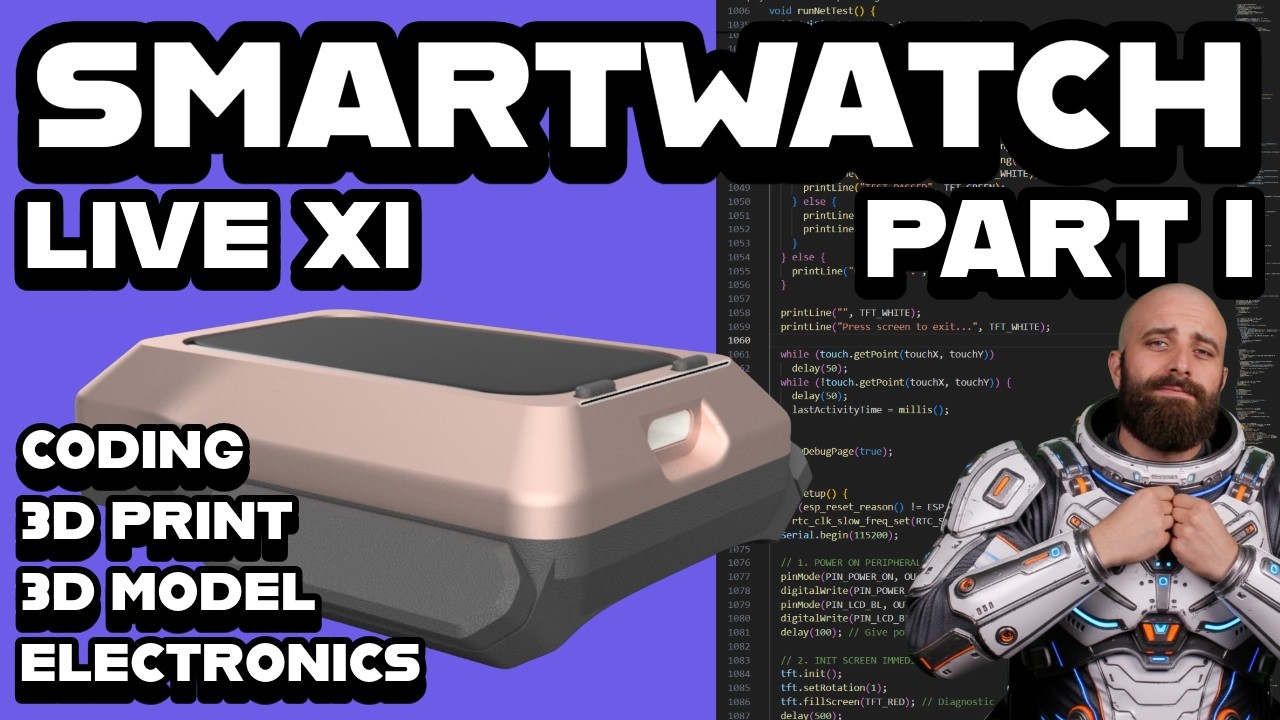 Smartwatch DIY: Sistemiamo il file 3D e miglioriamo l'ergonomia - Fusion 360 Live - stampa 3D