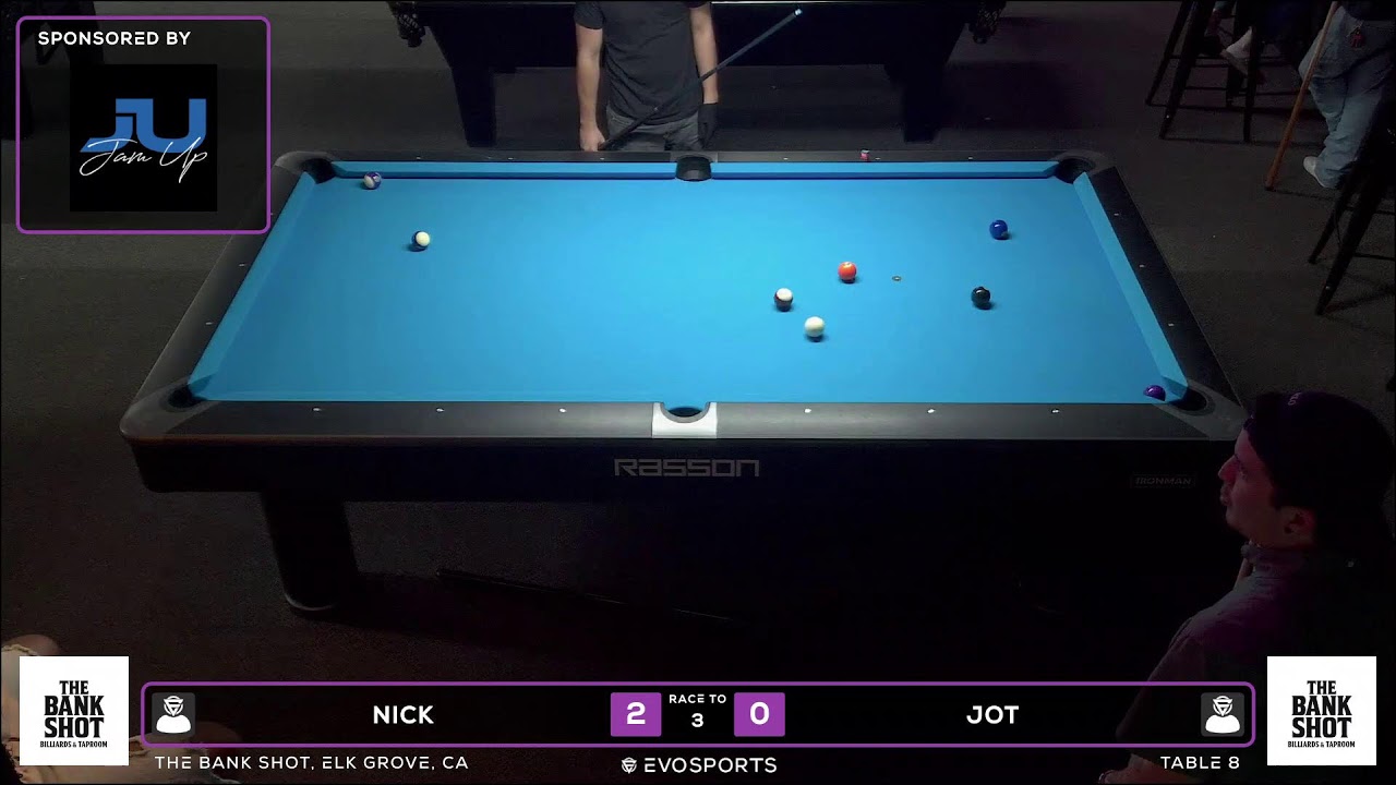 NICK vs JOT - THE BANK SHOT - TABLE 8 | EvoSports
