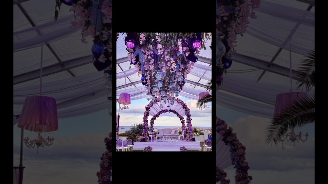 luxury wedding decoration idea#decorating #flowerdesign #engagement #wedding #mehndiceremony #luxury
