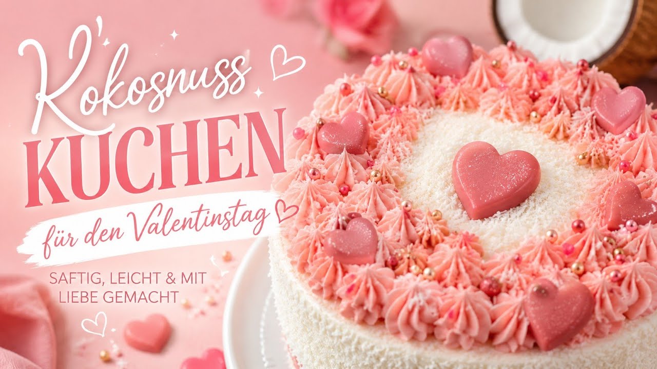 Coconut Cake For Valentine's Day ♥️
