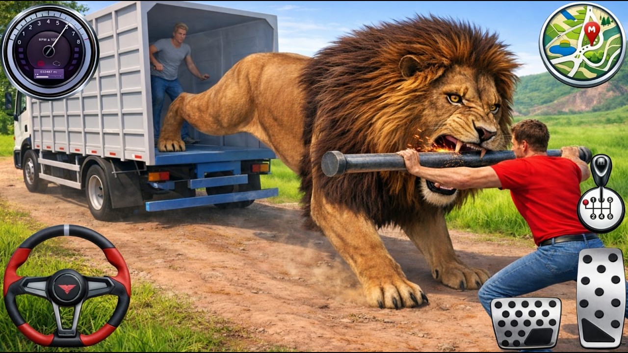 Animal Cargo Truck Driving Game 3D - Animal Transport Cargo Truck 2024 - Android Gameplay