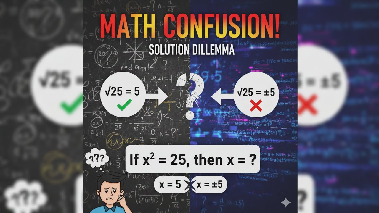 The real confusion of square roots🤔#maths #squareroot #realnumbers 