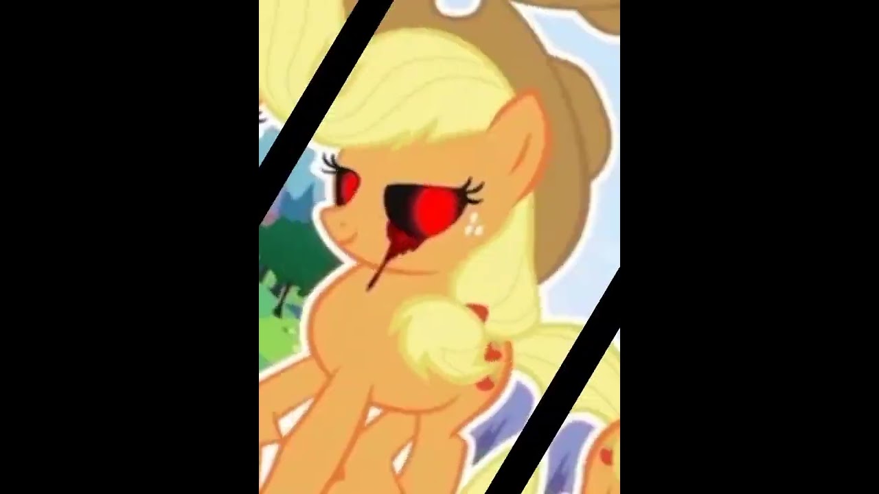 mlp exe edit Applebloom exe and applejack exe