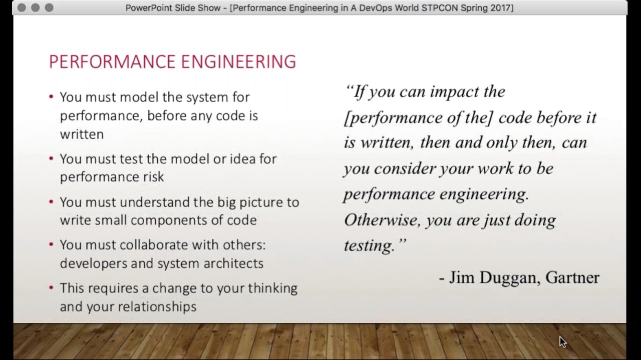 Performance in A DevOps World