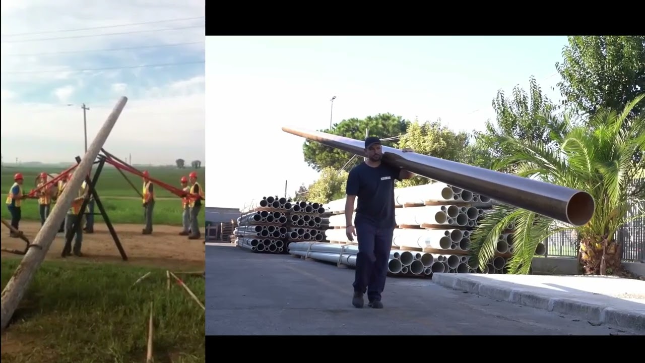 Fiberglass FRP poles vs Wooden Poles: Installation Differences